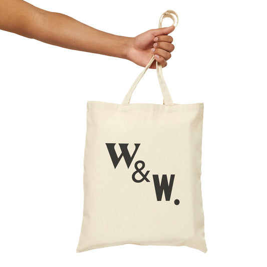 Wine & Whiskey Cotton Canvas Tote Bag