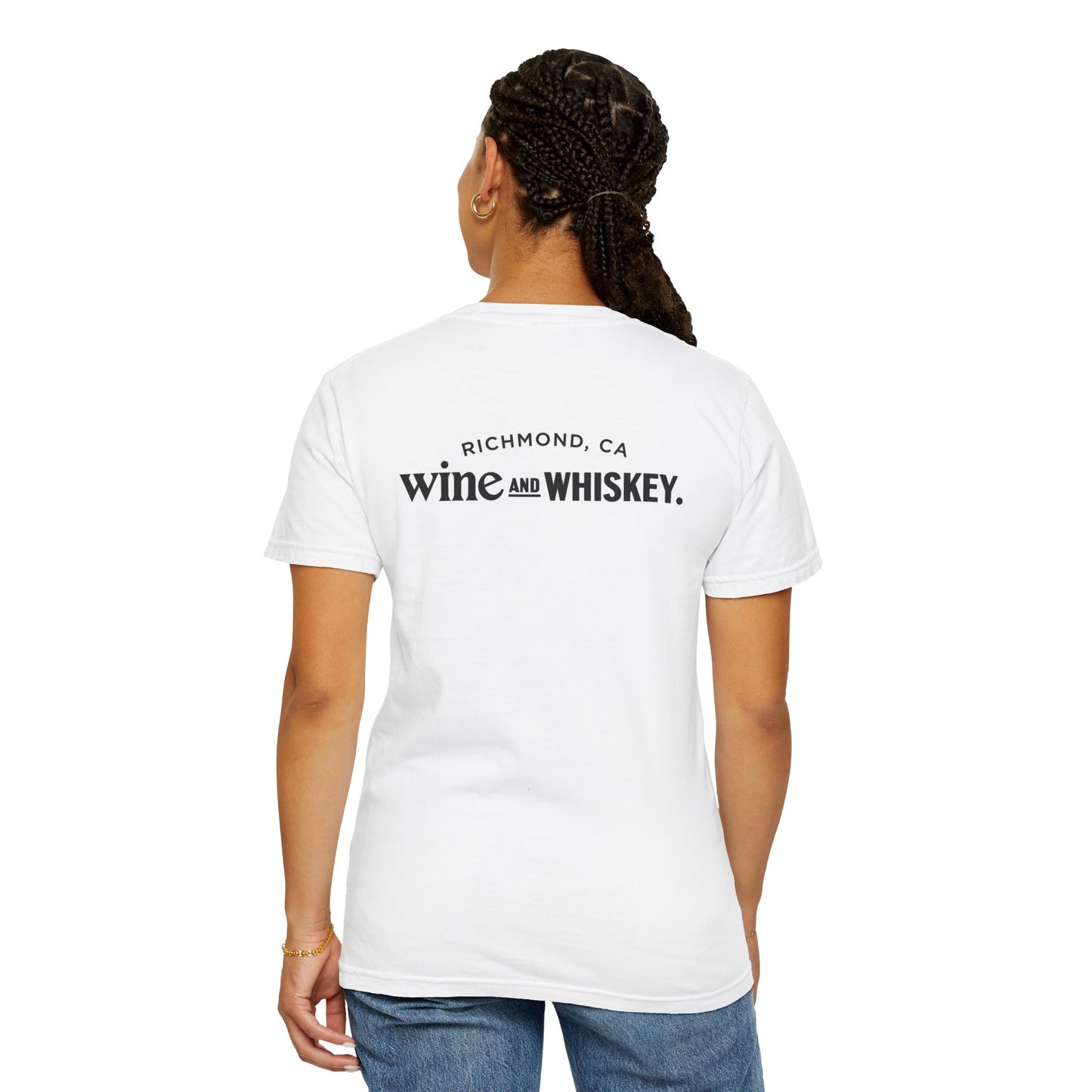 Wine & Whiskey Unisex Garment-Dyed T-shirt