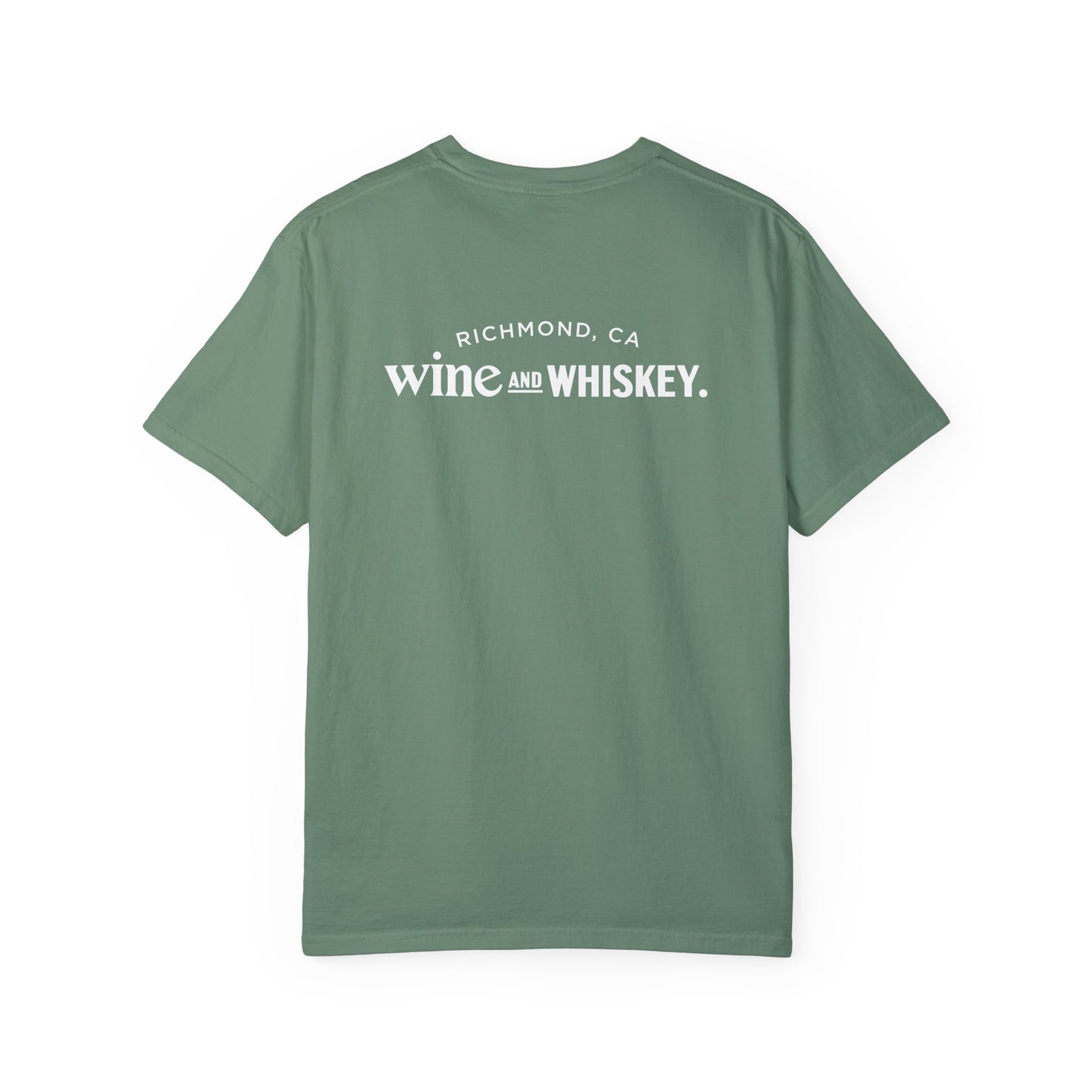 Wine & Whiskey Unisex Garment-Dyed T-shirt