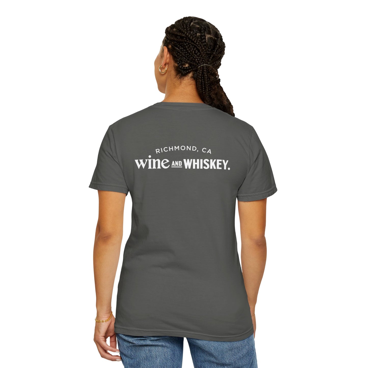 Wine & Whiskey Unisex Garment-Dyed T-shirt