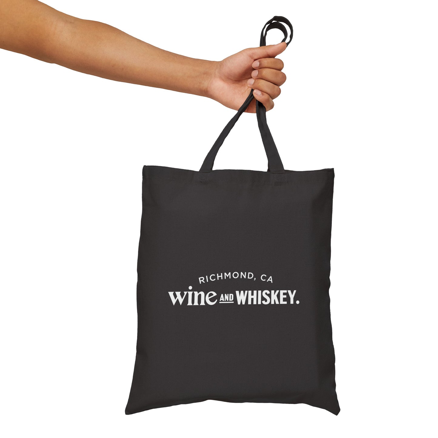 Wine & Whiskey Cotton Canvas Tote Bag