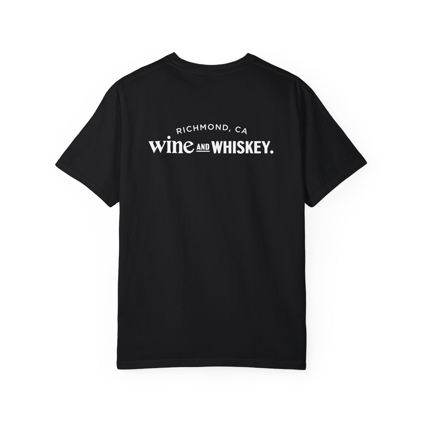 Wine & Whiskey Unisex Garment-Dyed T-shirt