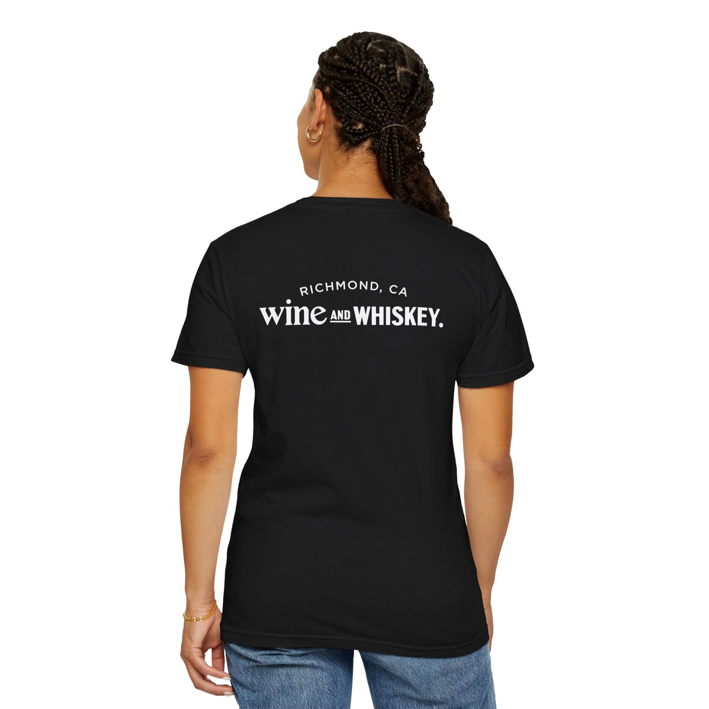 Wine & Whiskey Unisex Garment-Dyed T-shirt