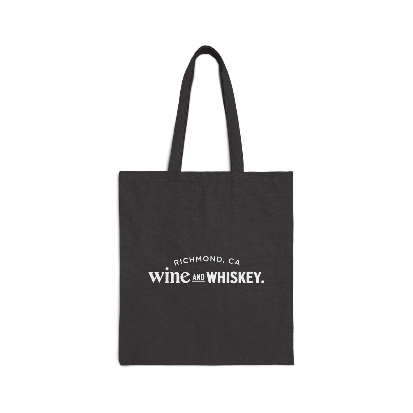 Wine & Whiskey Cotton Canvas Tote Bag